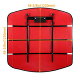 Red Tractor Canopy Compatible with All ROPS 48-3/8" X 48-3/8" Equipped Tractors and Mowers with a 2" x 2" or 2" x 3" ROPS (Will Add About 4'' to The Height of The Tractor)