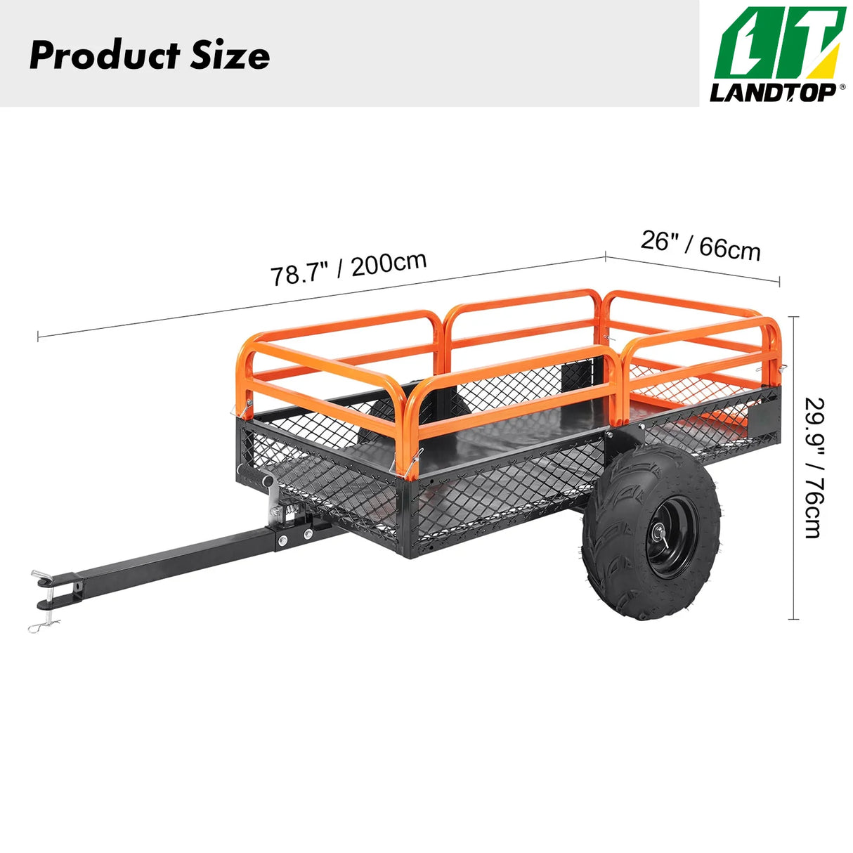 Dump Trailer Tow Behind Dump Cart 1500 lbs 15 Cu. Ft. Steel Construction