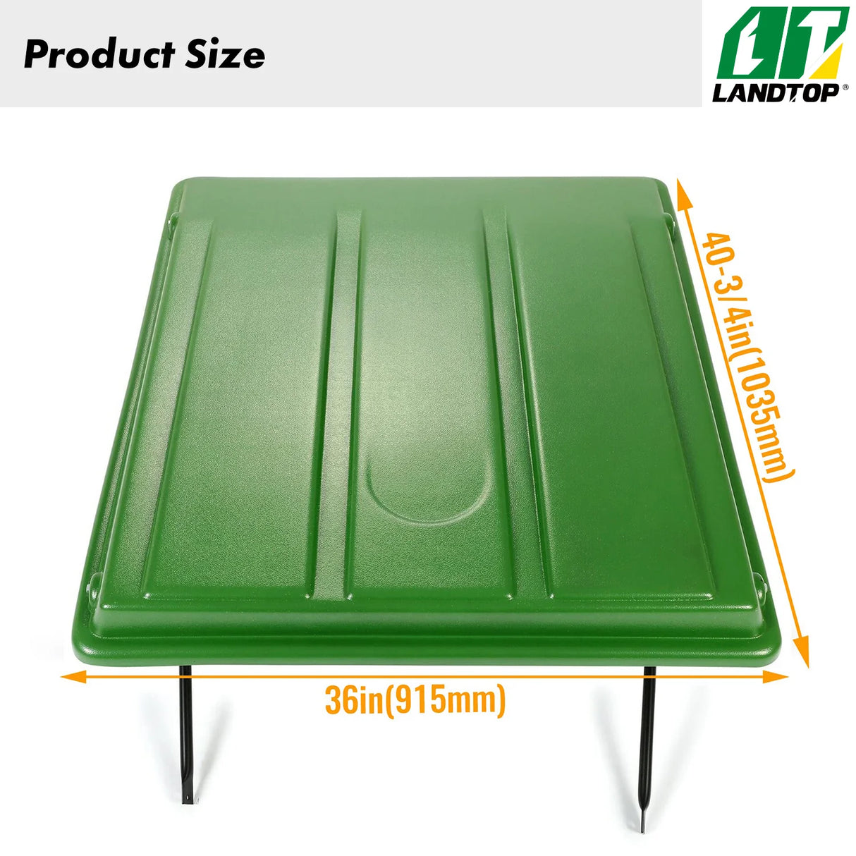 Green Tractor Canopy Compatible with John Deere Compact Utility Tractors with ROPS That are 34" Wide or Less Compatible with 1 1/2" x 3", 2" x 2" or 2" x 3" ROPS, 35" Wide X 40" Long