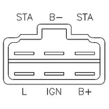 New Regulator Rectifier Replacement For Kubota Tractor BX1500 BX1800 BX1830 BX22 BX23 Z602E KB-19267-64600, KB-RP201-53710, 185530, RS5155, RS5101, RS5102