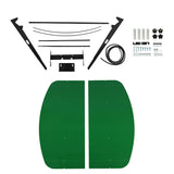 Green Tractor Canopy Compatible with All ROPS 48-3/8" X 48-3/8" Equipped Tractors and Mowers with a 2" x 2" or 2" x 3" ROPS (Will Add About 4'' to The Height of The Tractor)