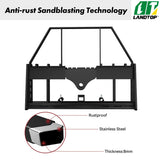 4000lbs Pallet Fork Frame Attachment, 45" Skid Steer Pallet Fork Frame with 2" Hitch Receiver & Spear Sleeves for Loaders Tractors Quick Tach Mount
