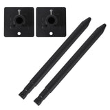 17" Stabilizer Hay Bale Spear Attachment, Pair Quick Attach Bale Spike with Sleeves, Black Powder Coated Hay Bale Forks Handing Equipment Fit for for Skid Steer Mount Plate Tractors Loaders