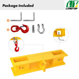 Forklift Lifting Hook 4000lbs Capacity Forklift Mobile Crane Hook Forklift Lifting Hoist Swivel Hook Fork Lifting Attachment