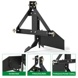 Middle Buster for Category 1, 3 Point Quick Hitch Tractors, Heavy Duty Steel Furrowing Plow