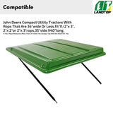 Green Tractor Canopy Compatible with John Deere Compact Utility Tractors with ROPS That are 34" Wide or Less Compatible with 1 1/2" x 3", 2" x 2" or 2" x 3" ROPS, 35" Wide X 40" Long