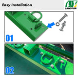 Tractor Grab Hooks 4.96" W × 21.93" L Compatible with John Deere 2" Receiver Compact Tractor Bolt on Grab Hooks