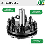 Slip Clutch, 1-3/8" PTO Slip Clutch, Smooth Round Ends PTO Friction Clutch, Carburized Steel Tractor Slip Clutch, Adjustable Rotary Cutter Slip Clutch, Black Brush Hog Slip Clutch for PTO Shaft