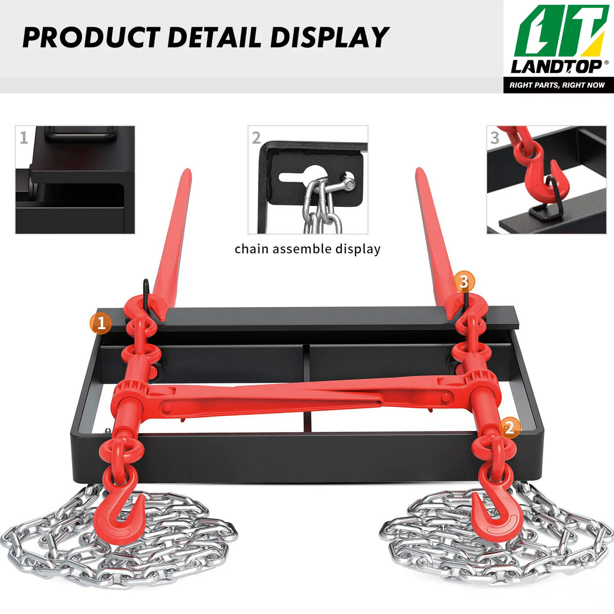 49" Dual Hay Bale Spear Attachment, 3000lbs Universal Bucket Front Skid Steer Loader Tractor Bucket