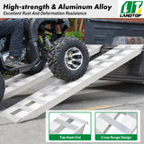 Truck Car Auto Trailer Ramps, 84" X 15" X 2.5"  Car Ramps 2pcs Aluminum Trailer Ramps, 6000 Lbs Ramps Load Capacity for Motorcycles, Bicycles, Dirt Bikes, ATVs, Lawnmowers, Trucks, Trailers