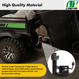 Adjustable Trash Can Transporter Hitch, Garbage Hauling Towing Hitch with Adaper Fit for Trailers,Trucks,Cars,Golf Cart,ATV, Garbage Can Hauler Towing Hitch Carrier with 2'' Hitch Receiver