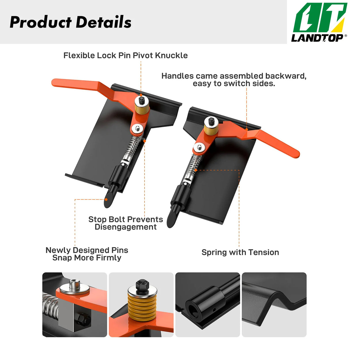 Skid Steer Quick Tach Attach Conversion Adapter,Universal Weld on QTK Quick Attachment Plate,Quick Tach Mount Plate Compatible with Kubota and Bobcat Skid Steers and Tractors