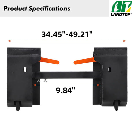 Skid Steer Adapter Quick Tach Attachment Conversion,Adjustable Attach Plate Universal Adapter Compatible with Bobcat,Kubota Tractors,Loaders