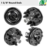 Slip Clutch, 1-3/8" PTO Slip Clutch, Smooth Round Ends PTO Friction Clutch, Carburized Steel Tractor Slip Clutch, Adjustable Rotary Cutter Slip Clutch, Black Brush Hog Slip Clutch for PTO Shaft
