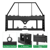 Standard 4000lbs Quick Attach 45" Frame Pallet Forks Attachment With 48" Forks Blades & Head Rack