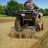 Tractors Rake 17 Pine Straw Rake Fits 2" Receiver for Lawn Tractors or ATV/UTV