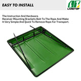 Green Tractor Canopy Compatible with John Deere Compact Utility Tractors with ROPS That are 34" Wide or Less Compatible with 1 1/2" x 3", 2" x 2" or 2" x 3" ROPS, 35" Wide X 40" Long