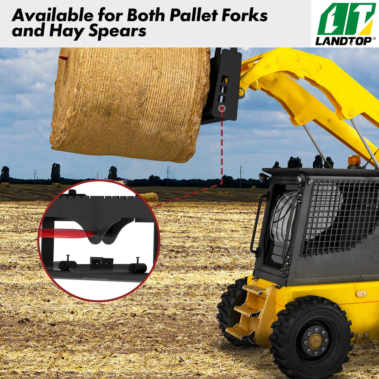 Standard 4000lbs Quick Attach 45" Frame Pallet Forks Attachment With 48" Forks Blades & Head Rack