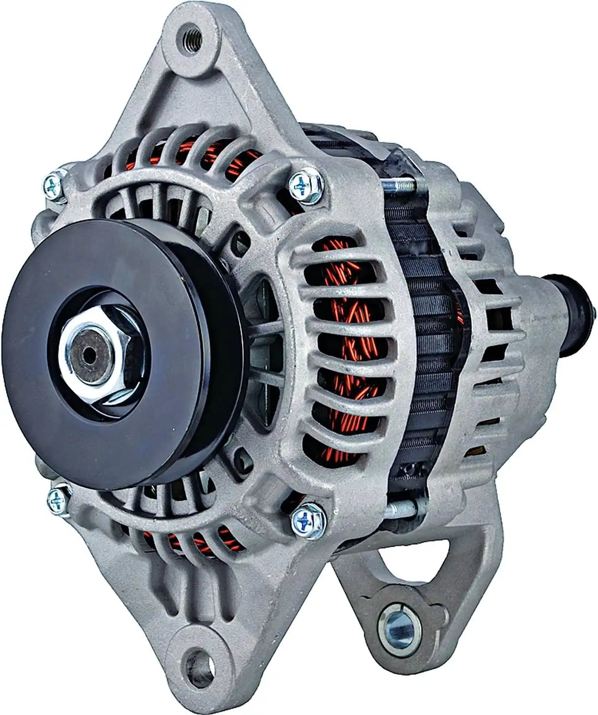 Alternator ROTA0218 LRA03751 For Mitsubishi Industrial Various 0.458333 Clock 75 amp Internal Fan Type Internal Regulator CW Rotation 12V