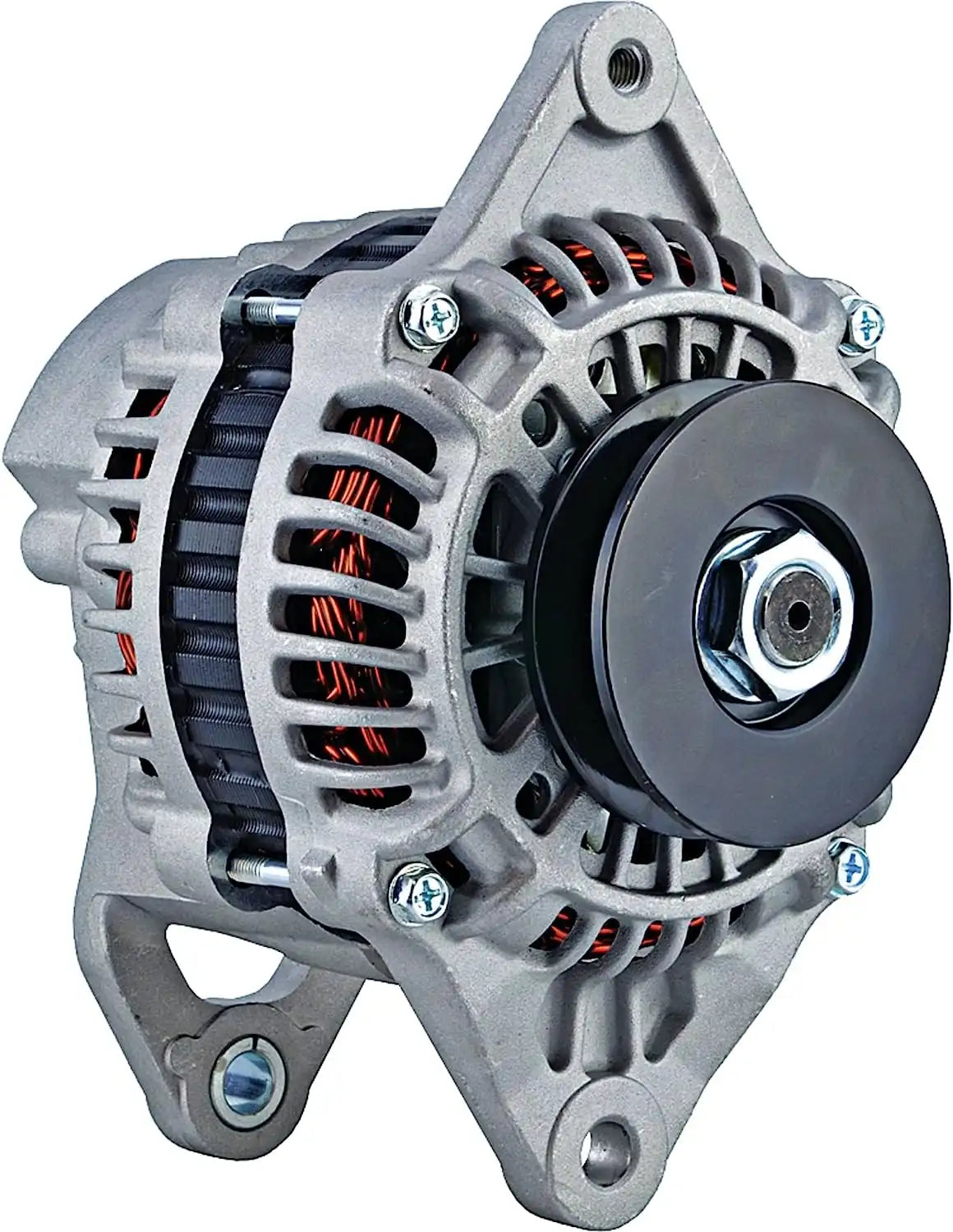 Alternator ROTA0218 LRA03751 For Mitsubishi Industrial Various 0.458333 Clock 75 amp Internal Fan Type Internal Regulator CW Rotation 12V