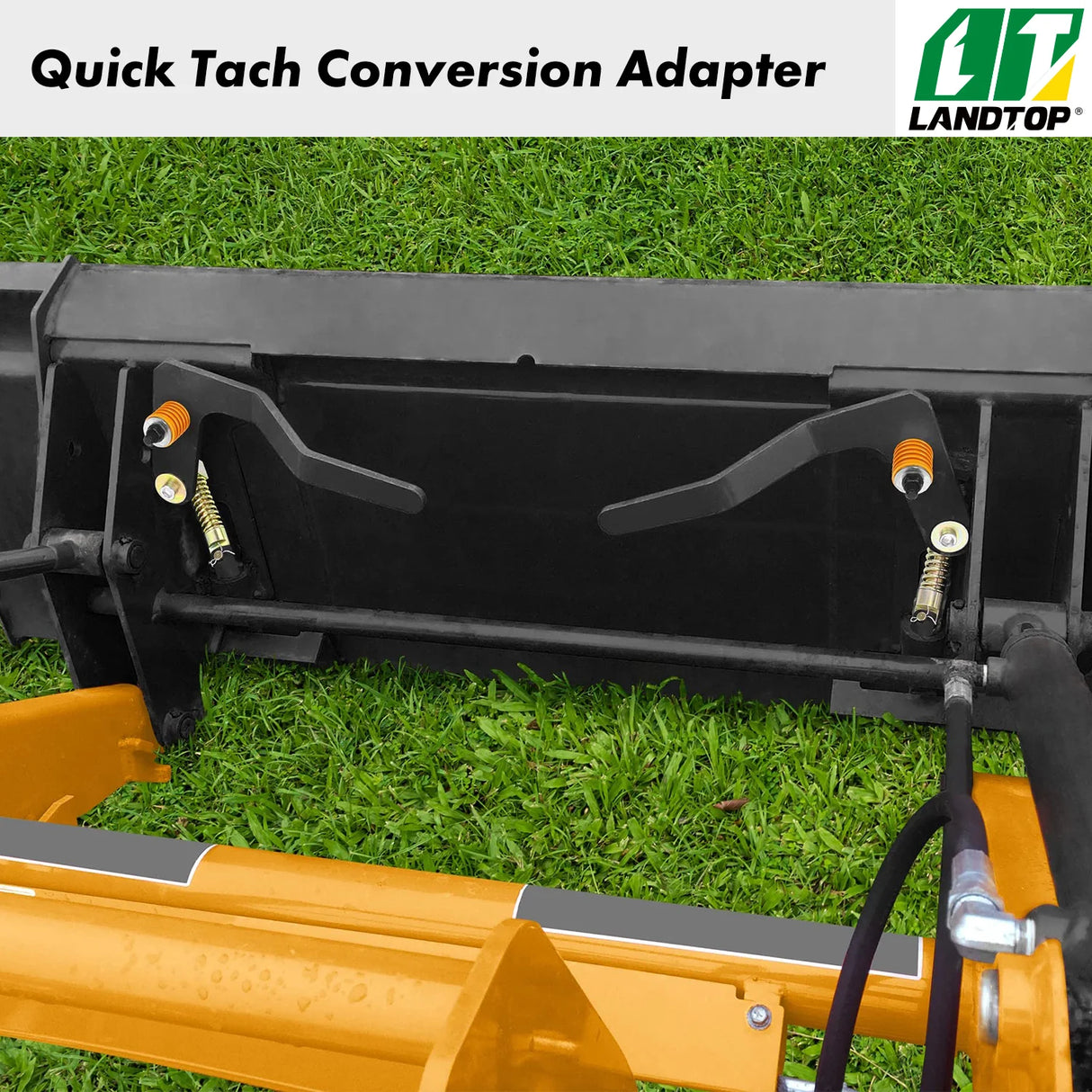 Universal Skid Steer Quick Tach Conversion Adapter Bobtach Latch Box Weld On QTK Tractor Front Attachment for Buckets Plows Forks