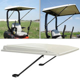 White Tractor Canopy Compatible with John Deere Compact Utility Tractors with ROPS 34" Wide or Less. Fit 1 1/2" x 3", 2" x 2" or 2" x 3" ROPS Sun Shade Canopy with Bracket 36" W x 40" L