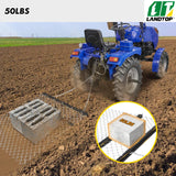 4' x 5' ATV Chain, UTV Tractor Attachments Drag Mat for Landscape Leveling or Sod Prepping, Durable Harrow Rake Grader for Gravel Driveway, Farm, Garden, Field, Black