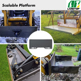 3/8" Skid Steer Attachment Plate Universal Quick Attach Mount Plate Compatible with Kubota, Bobcat Skid Steers and Tractors