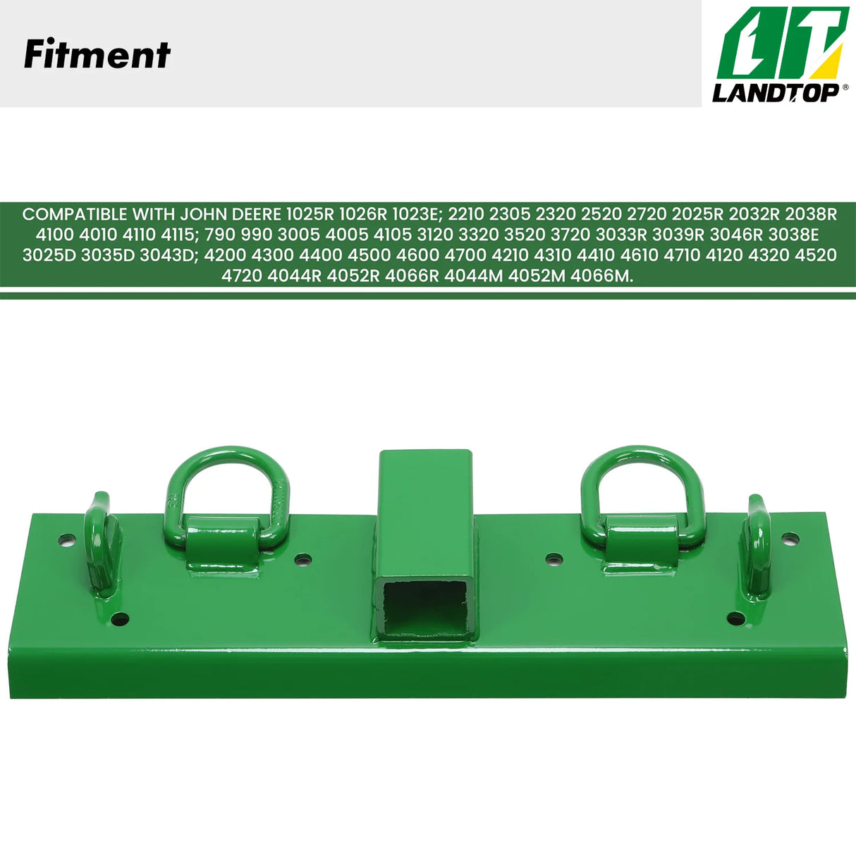 Tractor Grab Hooks 4.96" W × 21.93" L Compatible with John Deere 2" Receiver Compact Tractor Bolt on Grab Hooks