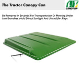 Green Tractor Canopy Compatible with John Deere Compact Utility Tractors with ROPS That are 34" Wide or Less Compatible with 1 1/2" x 3", 2" x 2" or 2" x 3" ROPS, 35" Wide X 40" Long