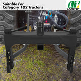 3000 lBS 3 Point Black Quick Hitch with 2" Receiver Hitch & 5 Level Adjustable Bolt