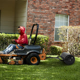 Black Lawn Roller, Push/Tow-Behind Lawn Roller, 17 Gallon/63L Water Sand Filled Sod Roller Drum Roller with Detachable Gripping Handle, Yard Roller Pull Behind a Tractor for Garden Yard Park Farm