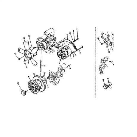 12V 35A Alternator 15621-64010 for Kubota Excavator KH-170L KH-28L Tractor M4950 M4950DT