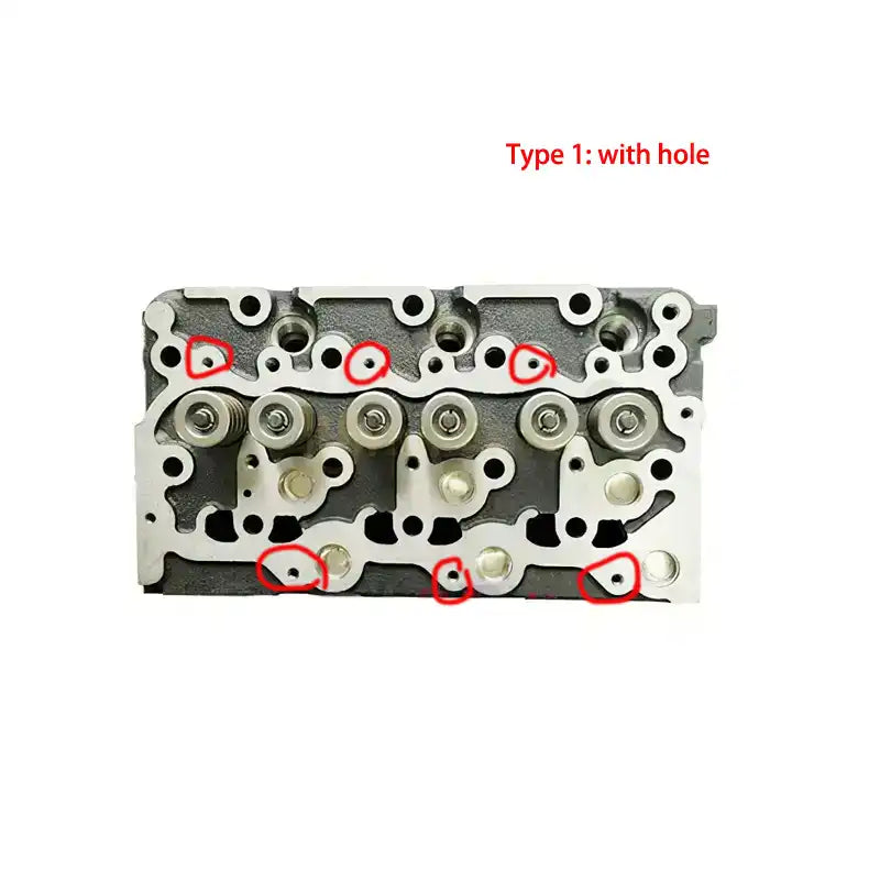 Complete Cylinder Head for Kubota D1503 Engine Bobcat 753 763 773 CASE 1838 Scat