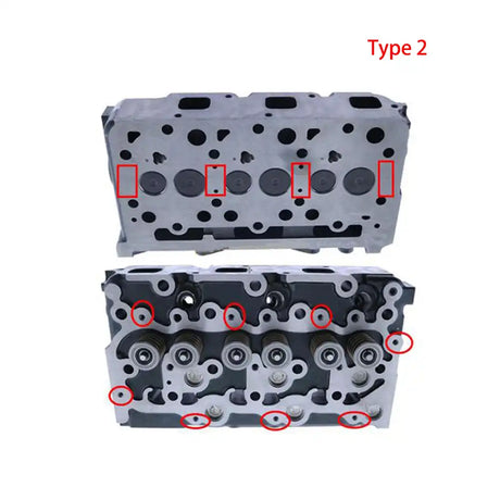 Complete Cylinder Head 16487-03040 1648703040 for Kubota D1703 Engine L2501D L3240DT L3400DT L3540HSTC Bobcat 325C 238 325D