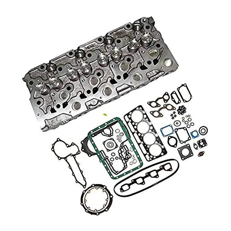 Complete Cylinder Head + Full Gasket Kit for Kubota V1903 V1903T V1903E Engine Bobcat 751 Loader