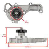 Engine Water Pump Compatible With Kawasaki Mule 2510 Kaf620A 4X4 1994 1995 1996 1997 1998 1999 2000