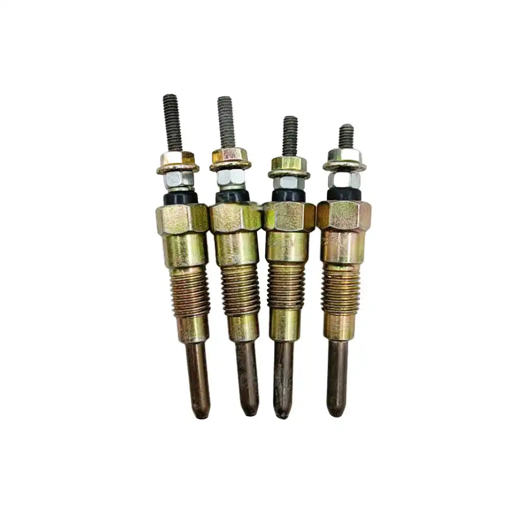 Glow Plug 4 Units 1 Set For Komatsu Wheel Loader WA75-3 WA85-3 Yanmar Engine 4TNE98 Komatsu Engine 4D98E