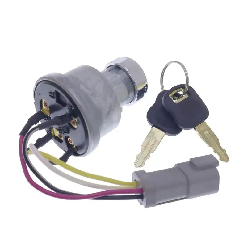 Ignition Switch 142-8858 With 2 Keys for Caterpillar Loaders 906 257B ...