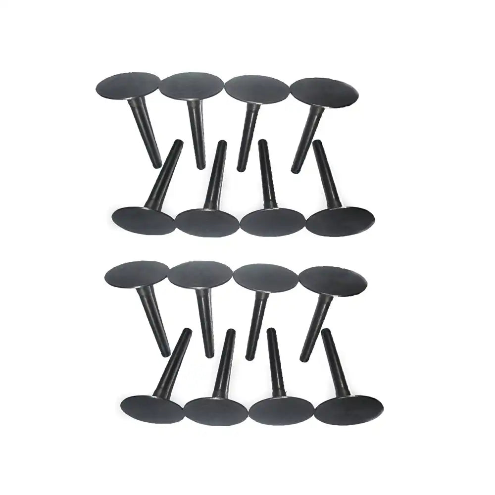 Intake Exhaust Valve 16 Units 1 Set For Komatsu Backhoe WB140-2N WB150-2N Yanmar Engine 4TNV106 Komatsu Engine 4D106