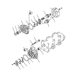 Loader and Steering Pump 705-56-34100 For Komatsu Wheel Loader WA420-1LC WA420-1