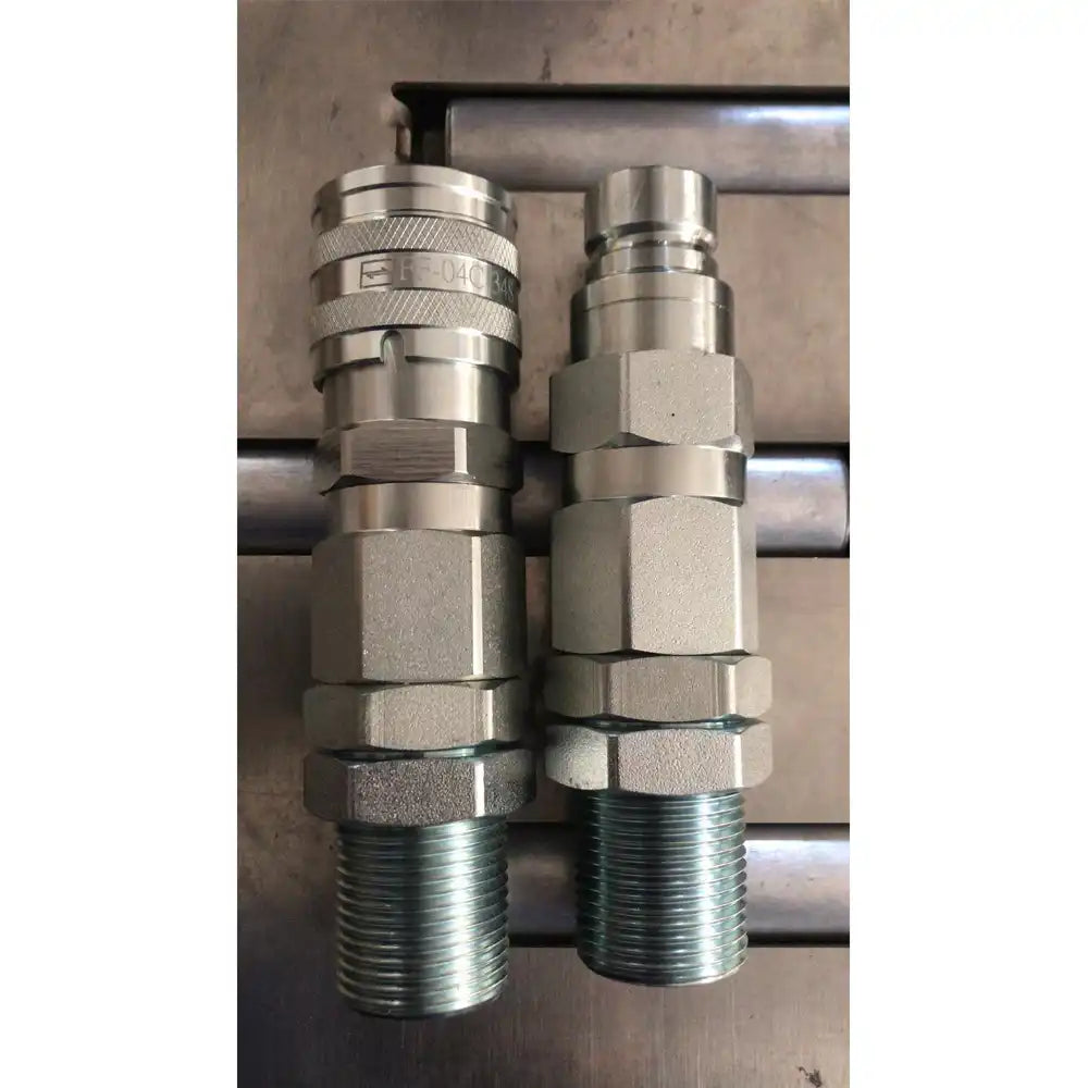 Male Female Flat Face Coupler Kit AT312876 KV11305 for John Deere ...