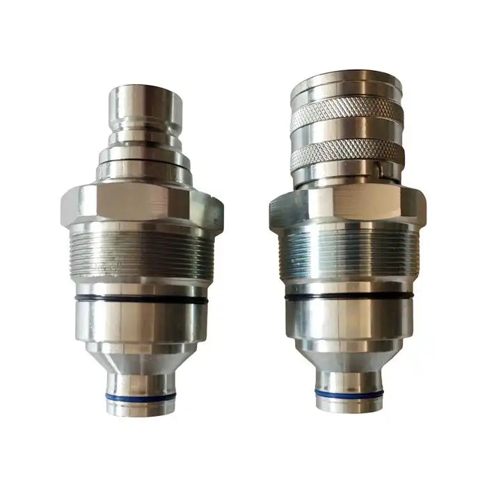 Male Female Flat Face Coupler Kit 7246799 7246802 for Bobcat 753 763 7 ...