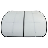 White Tractor Canopy Compatible with All ROPS 48-3/8" X 48-3/8" Equipped Tractors and Mowers with a 2" x 2" or 2" x 3" ROPS (Will Add About 4" to The Height of The Tractor)