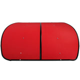 Red Tractor Canopy Compatible with All ROPS 48-3/8" X 48-3/8" Equipped Tractors and Mowers with a 2" x 2" or 2" x 3" ROPS (Will Add About 4'' to The Height of The Tractor)