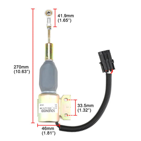 24V Stop Solenoid SA-4756-24 3932530 3935430 For Cummins 6BT Engine