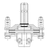 Slip Clutch, 1-3/8" PTO Slip Clutch, 6 Spline Ends PTO Friction Clutch, Carburized Steel Tractor Slip Clutch, Adjustable Rotary Cutter Slip Clutch, Black PTO Slip Clutch Spline for PTO Shaft