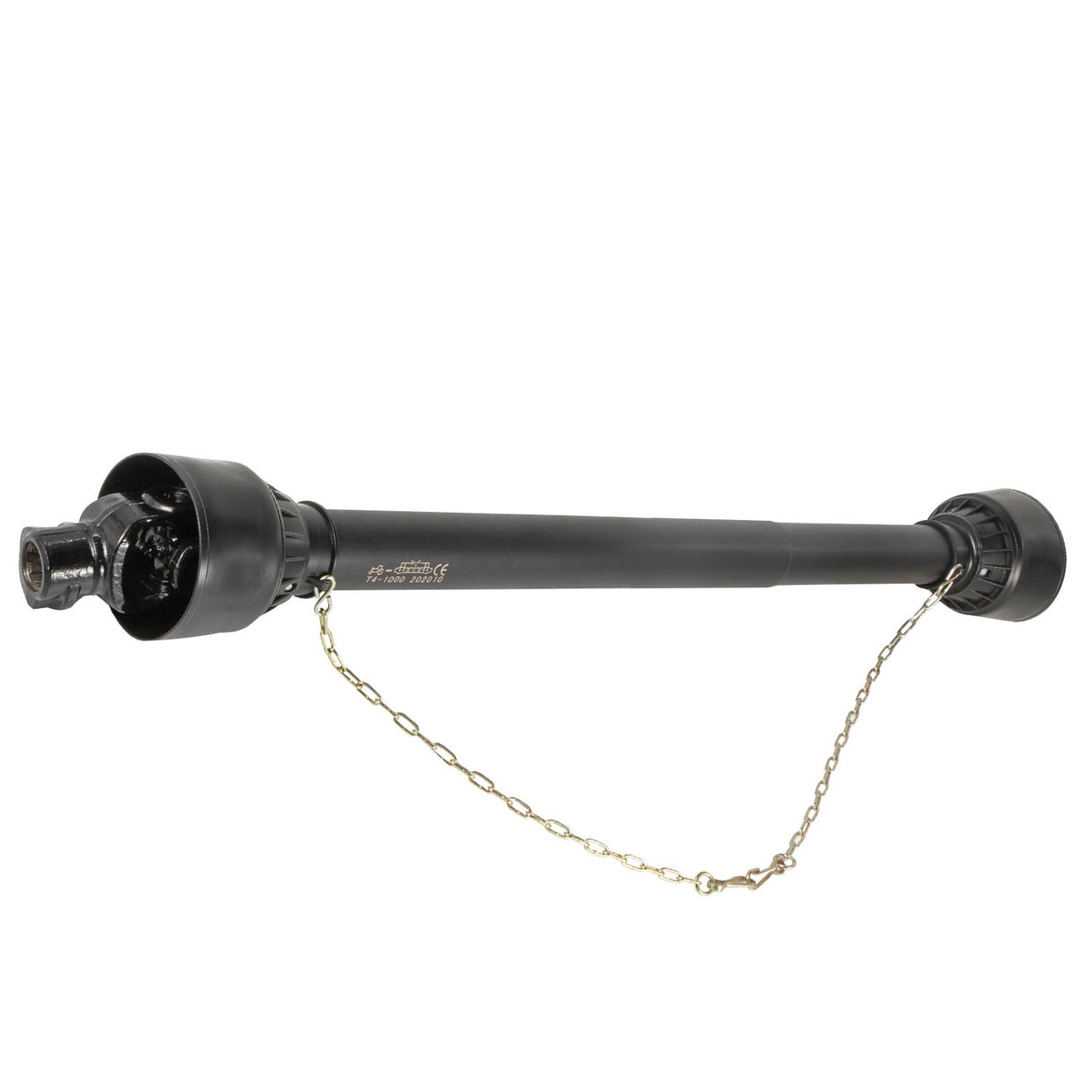 PTO Shaft, 1-3/8" PTO Drive Shaft, 6 Spline Tractor, Round Implement Ends PTO Driveline Shaft, Series 4 Tractor PTO Shaft, 43"-61" Brush Hog PTO Shaft Black, for Finish Mower, Rotary Cutter