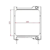 Engine Water Radiator Core 11890331 for Volvo Loader BL61