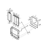 Water Tank Engine Radiator Core Assy 426-03-37550 426-03-37551 for Komatsu WA600-6 WA600-6R WD600-6 Loader